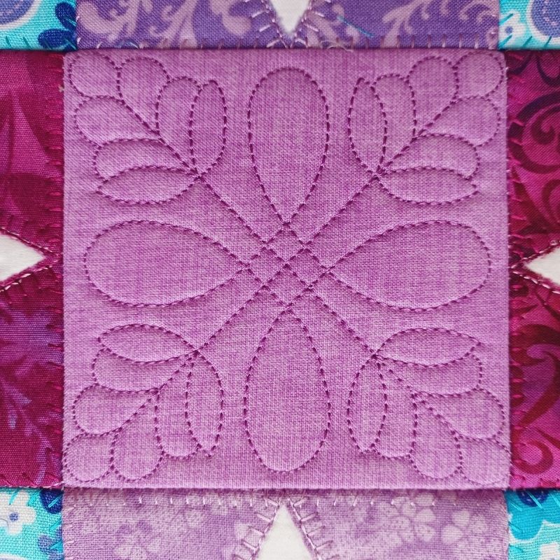 EWC260 Applique Star Quilt Block 2