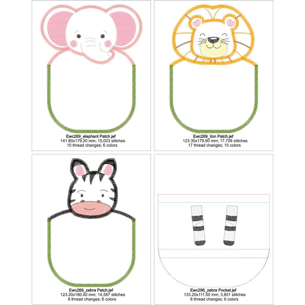 EWC269 - ITH Animal Pocket Peekers