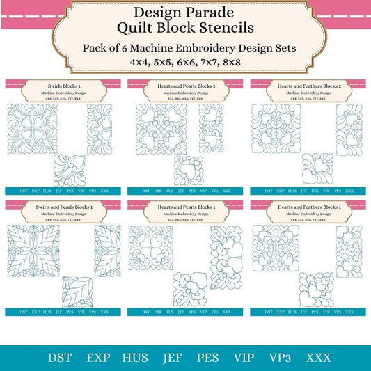 EWDP003  Quilt Block Stencils