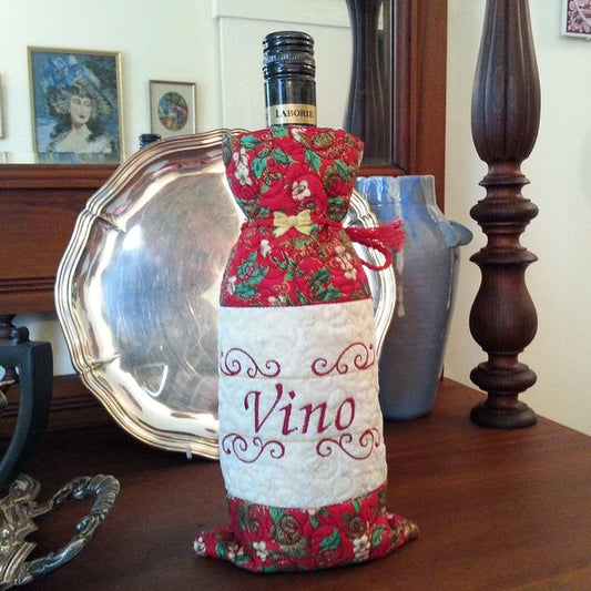EWV166 ITH Festive Wine Tote