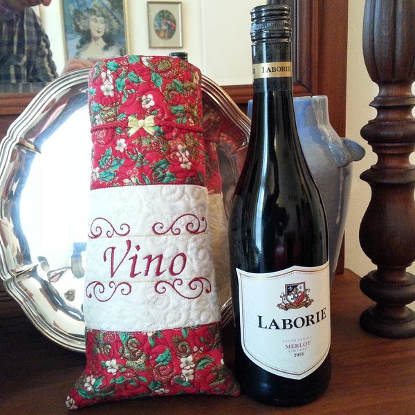 EWV166 ITH Festive Wine Tote