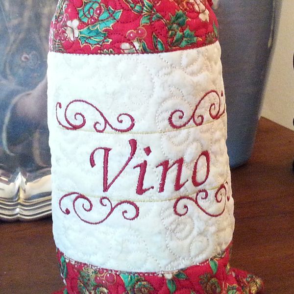 EWV166 ITH Festive Wine Tote