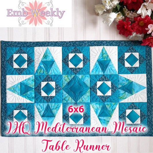 EWV188  IHQ Mediterranean Mosaic Table Runner