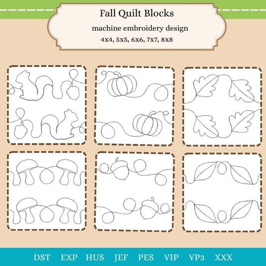 EWV283  Fall Quilting Blocks