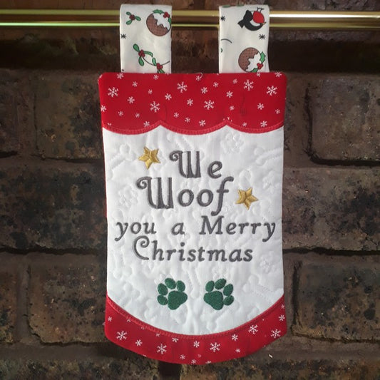 EWV294  Woofmas Garden Flag