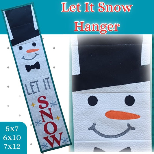 EWV303  Let It Snow Hanger