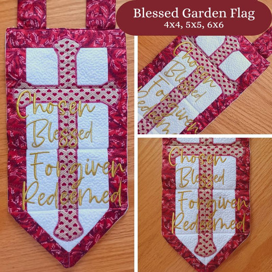 EWV307 Blessed Garden Flag
