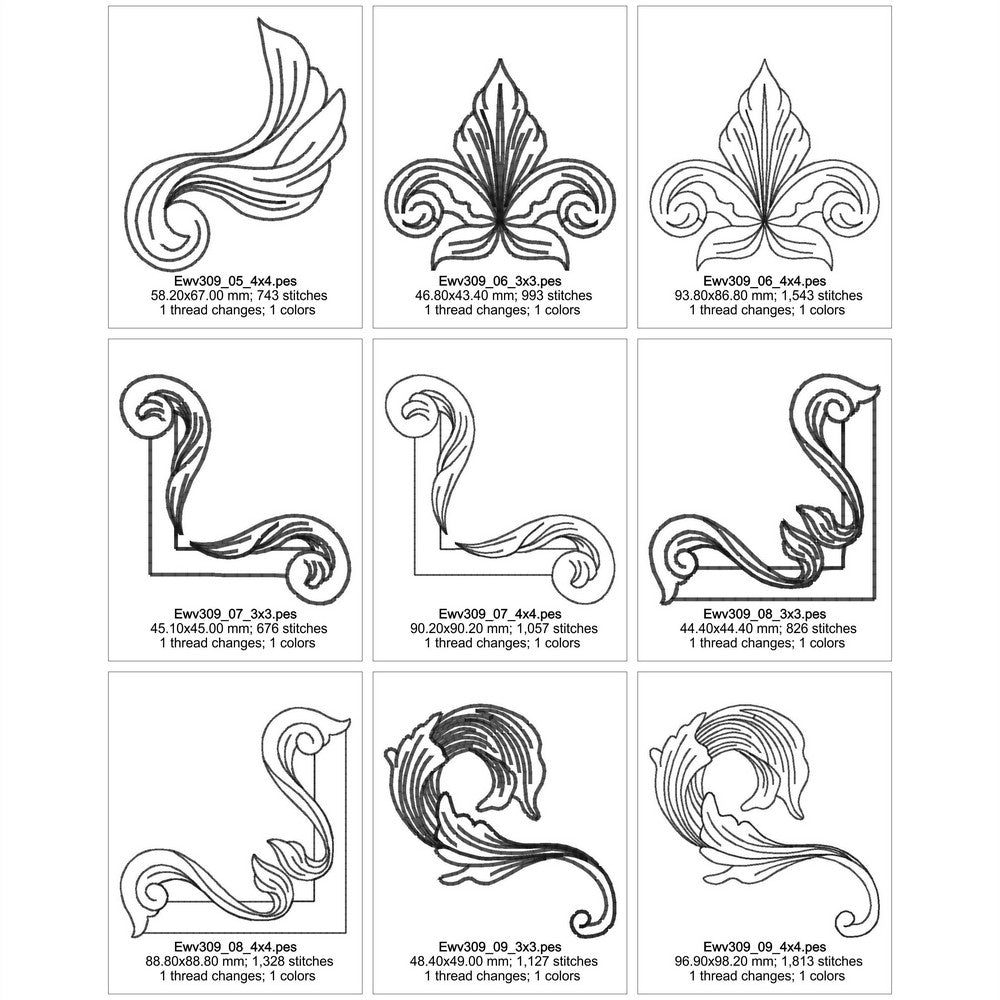 EWV309 Acanthus Elements Pack