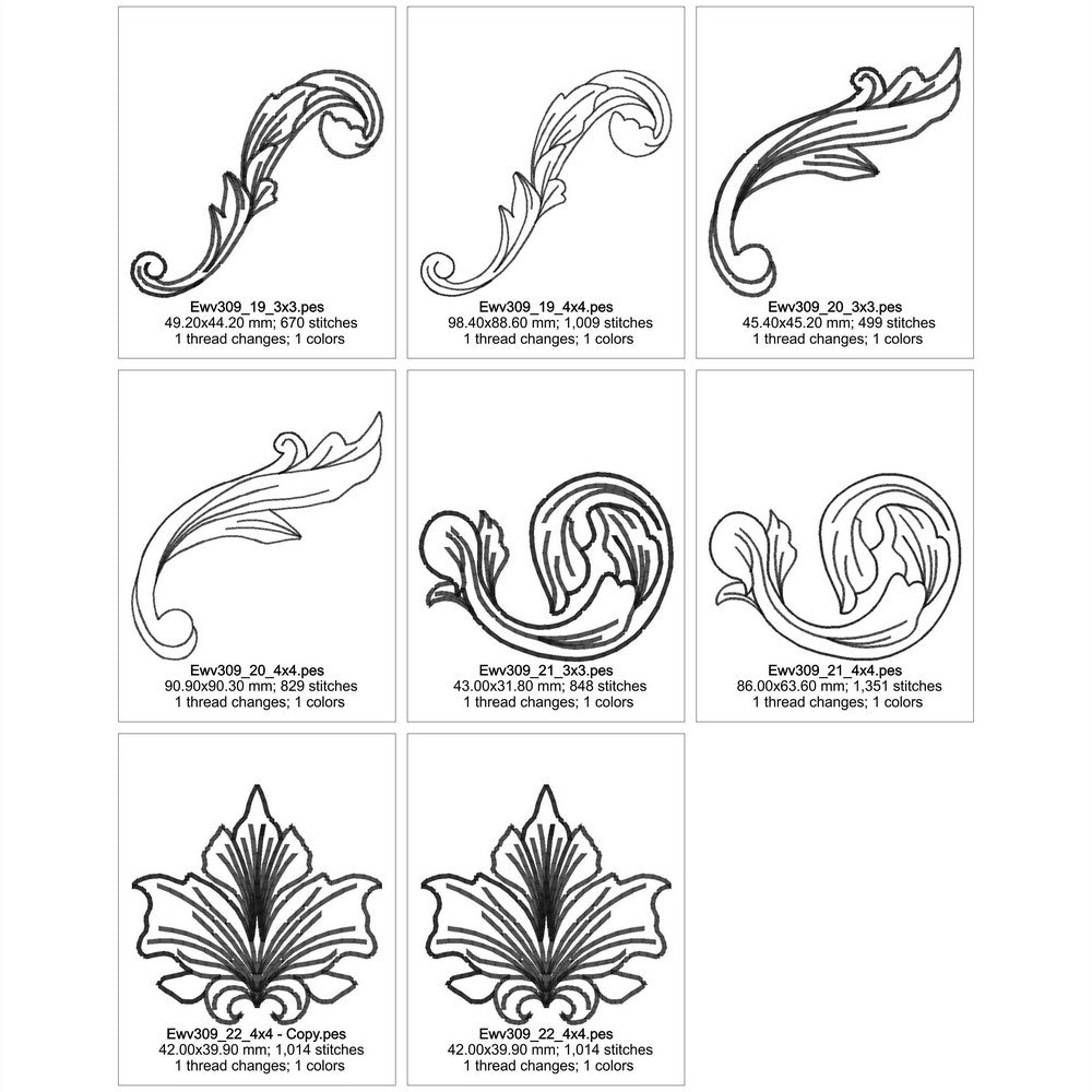 EWV309 Acanthus Elements Pack