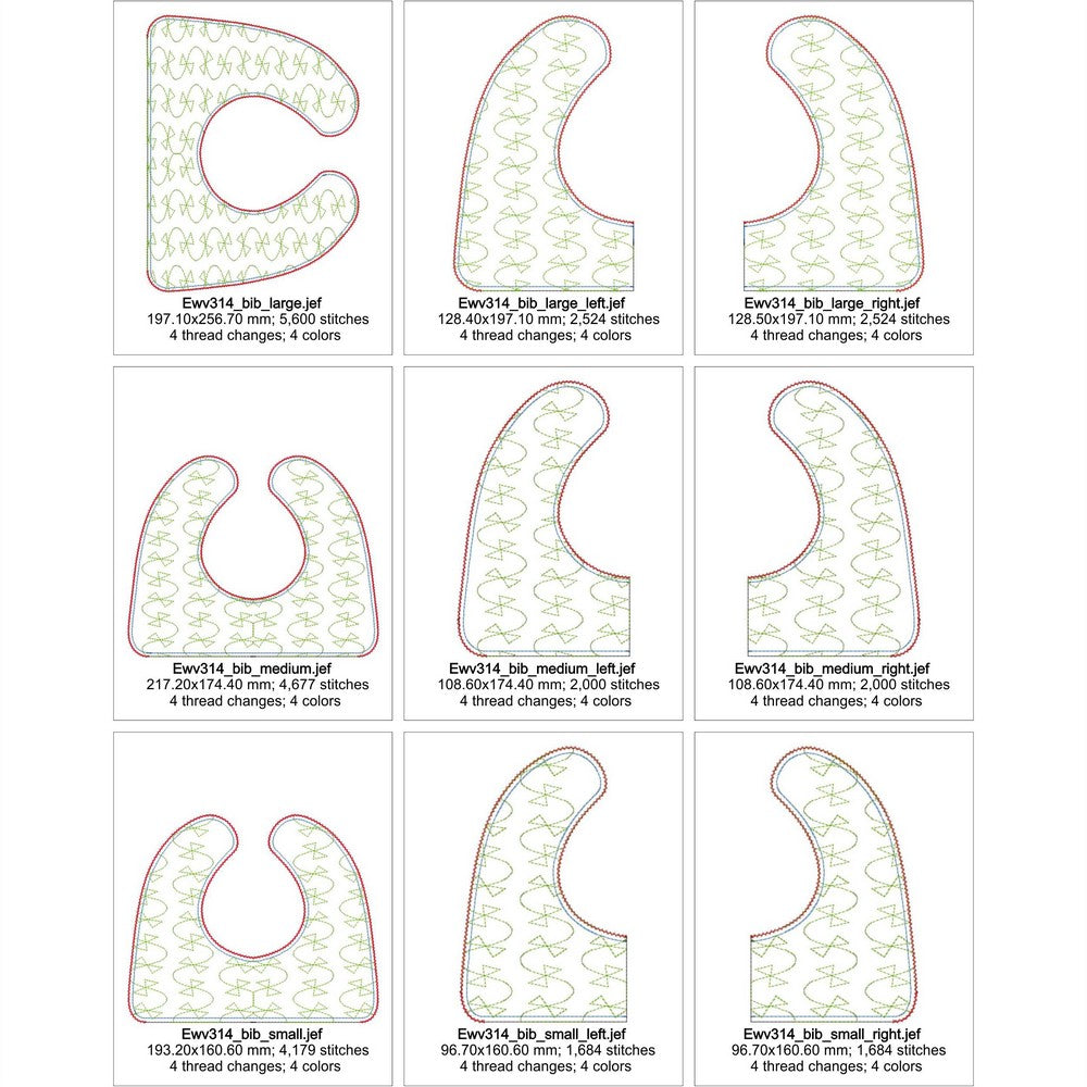 EWV314 Dish Towel Bibs
