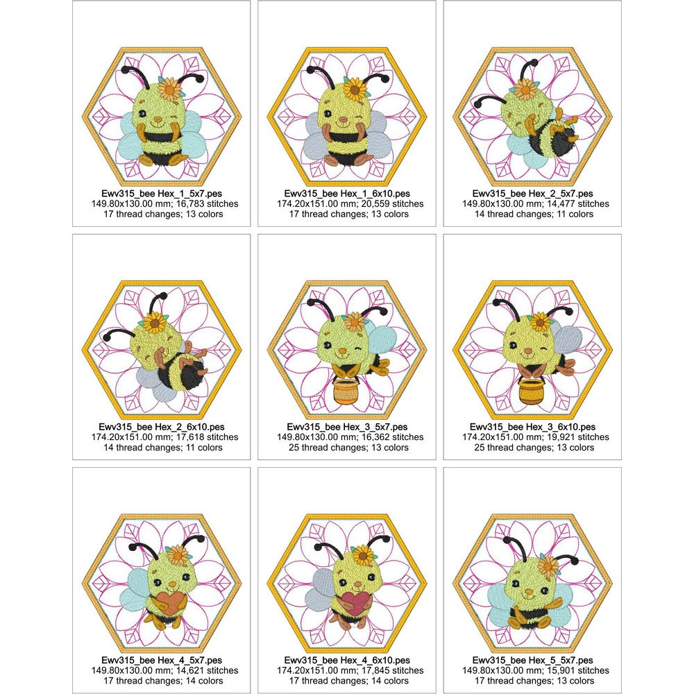 EWV315 Bee Hex Creative Set