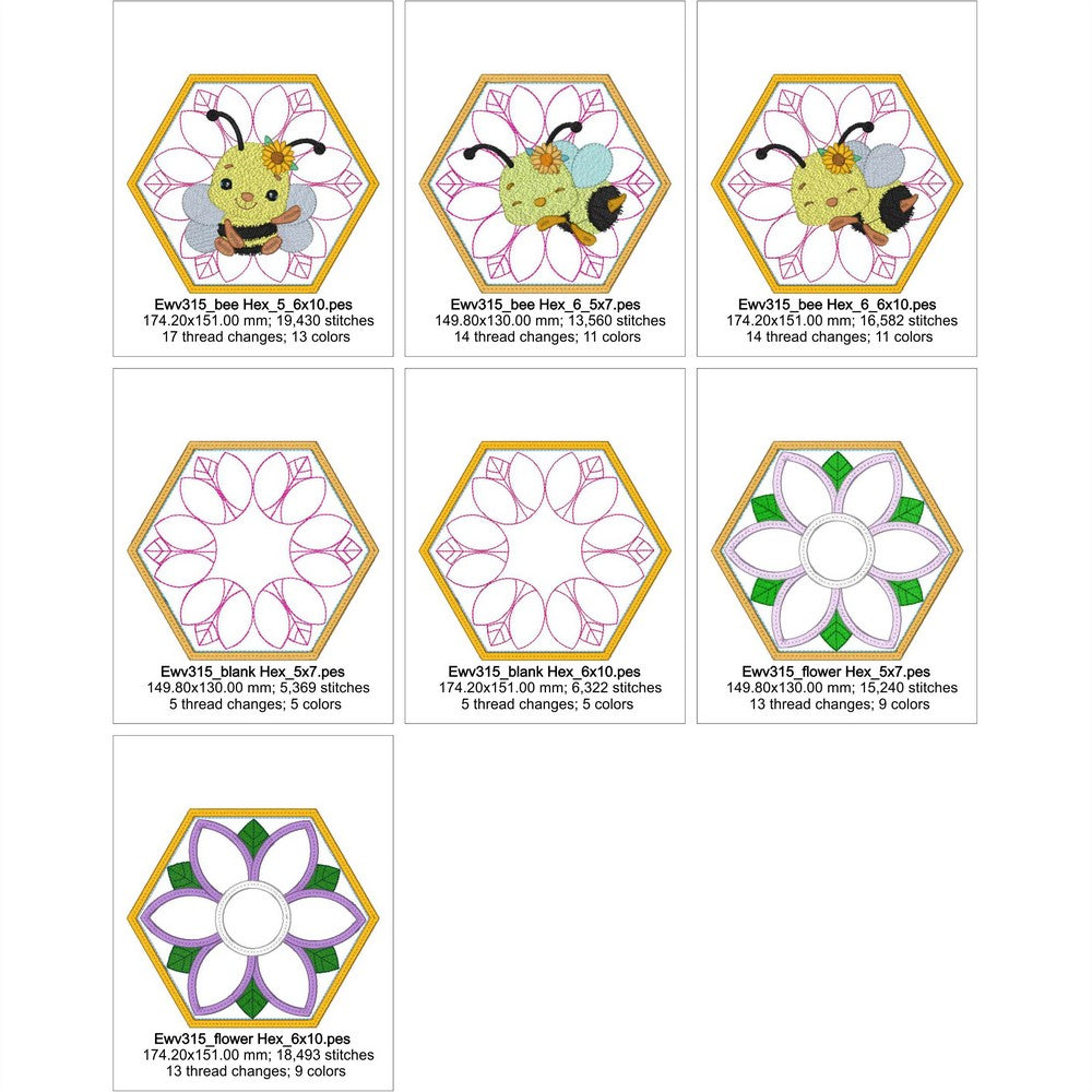 EWV315 Bee Hex Creative Set
