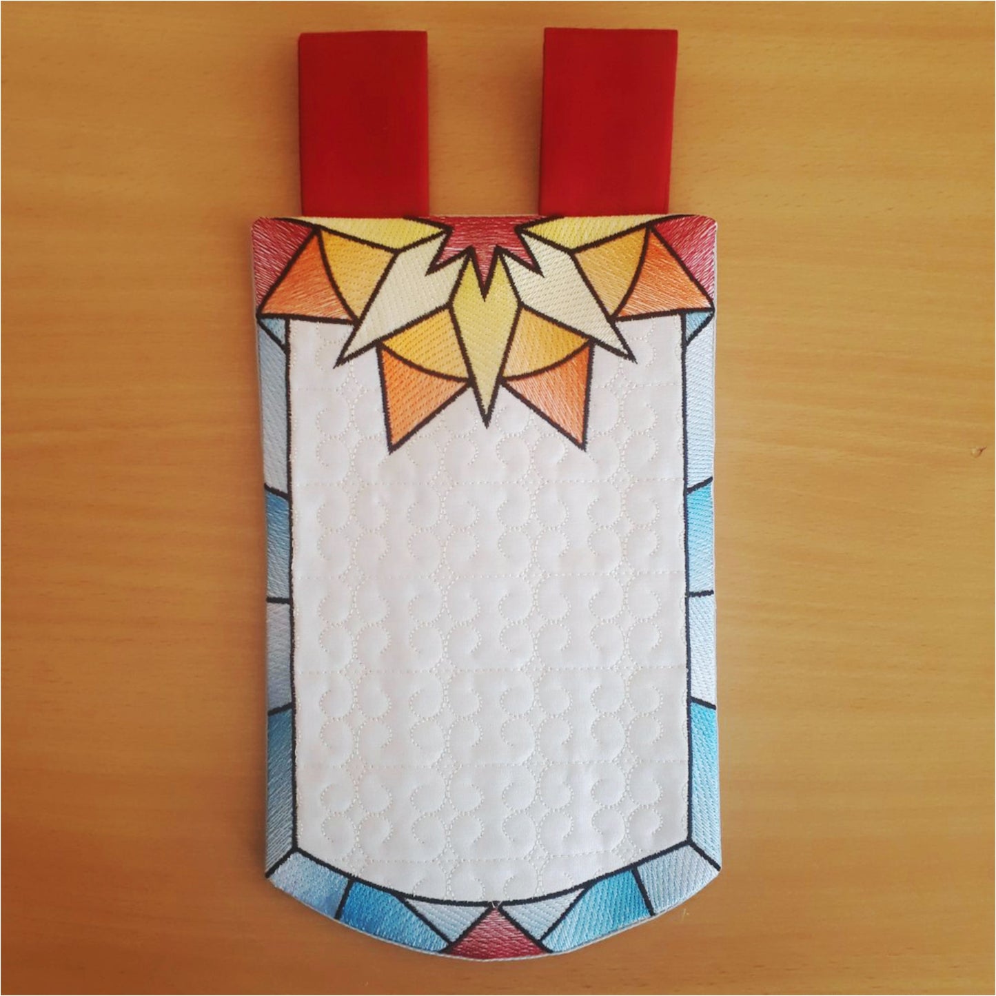 EWV324 Stained Glass Garden Flags