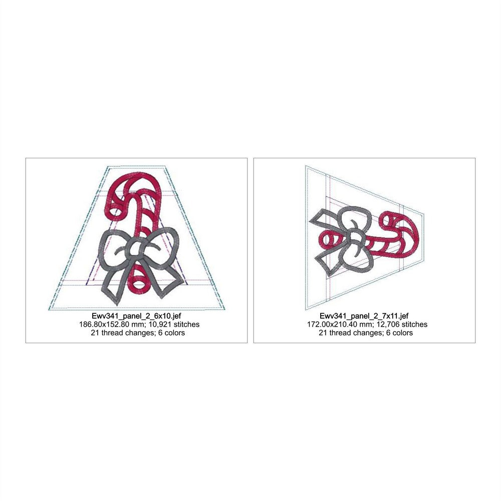 EWV341 - Candy Cane Topper