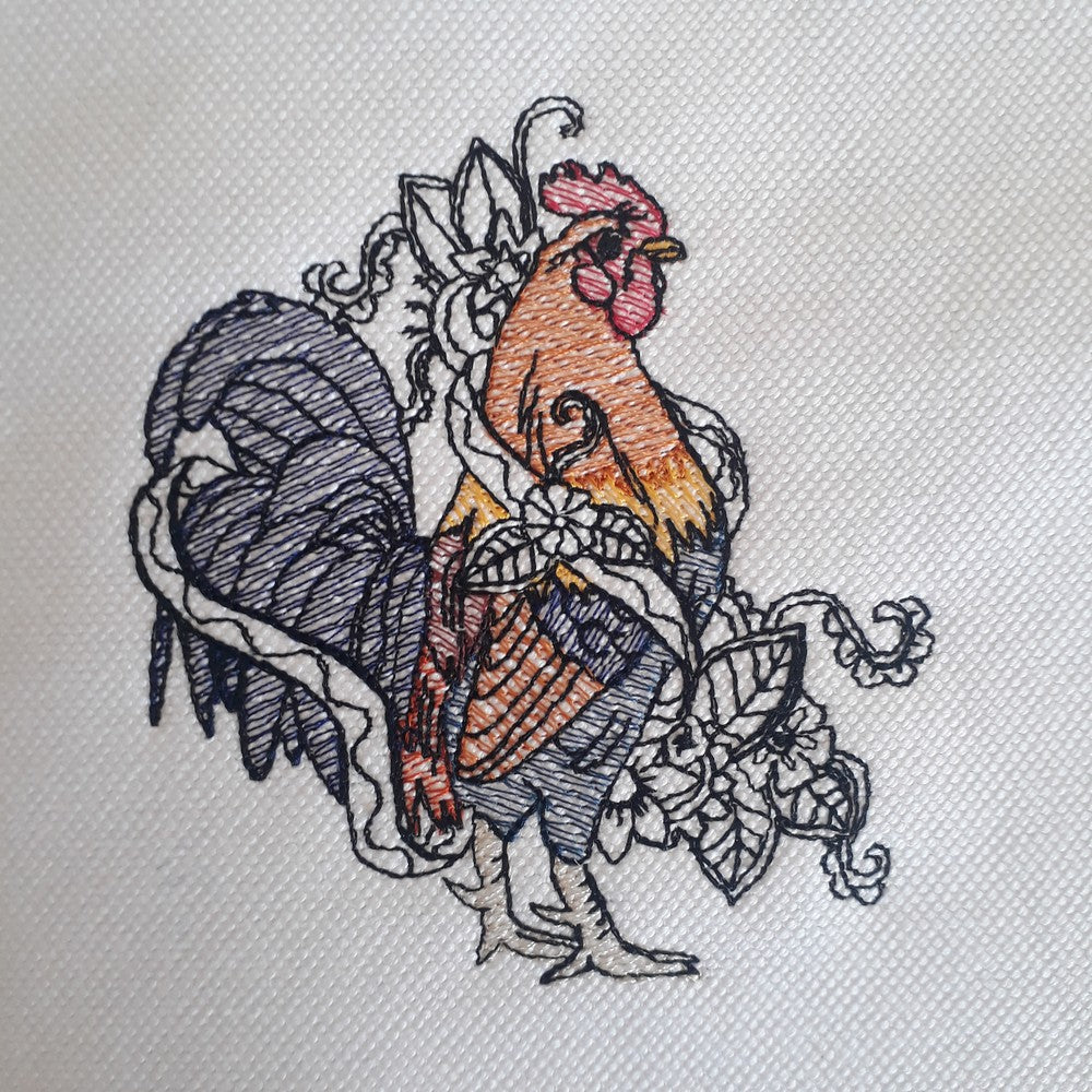 EWV342 - Vintage Roosters