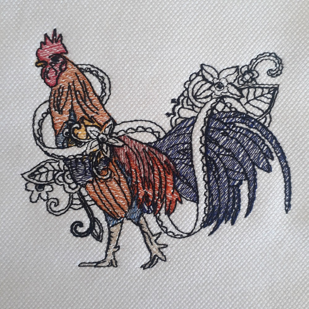 EWV342 - Vintage Roosters