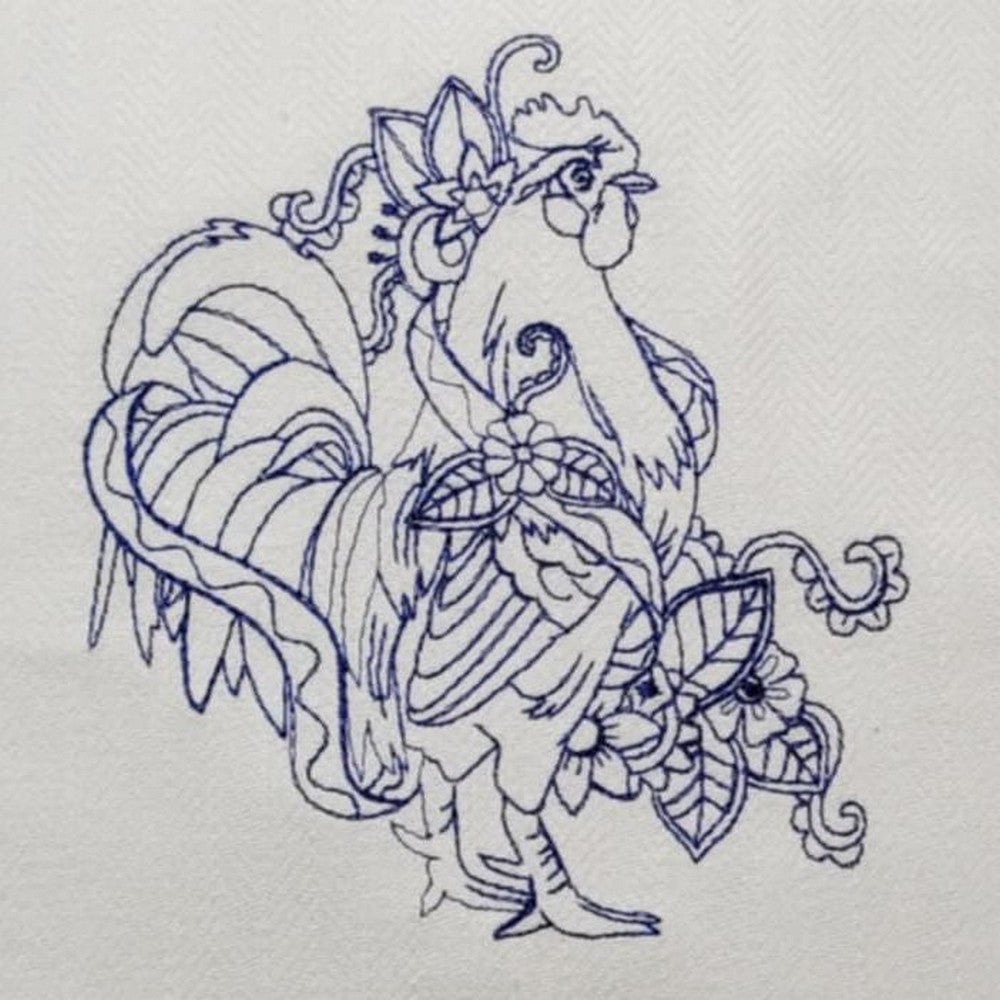EWV342 - Vintage Roosters