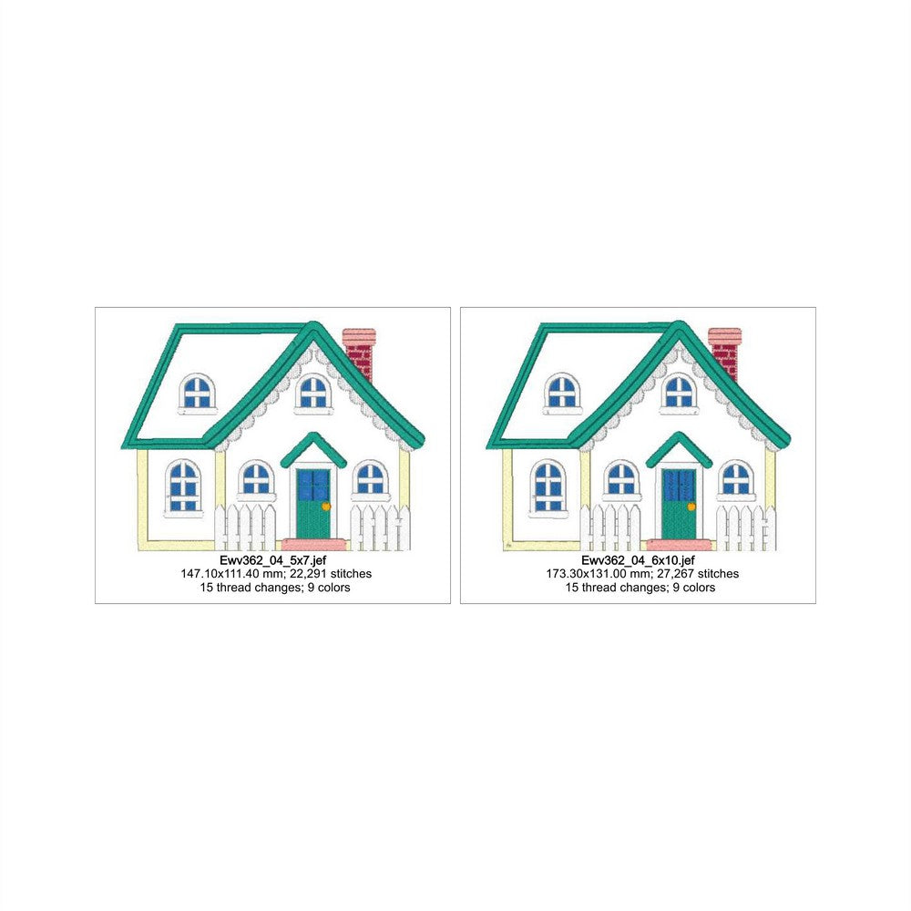 EWV362 - Cottage Lane Applique