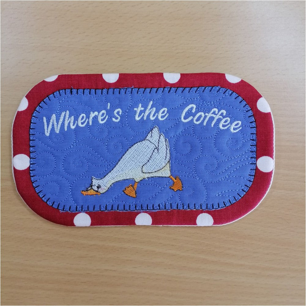 EWV374 - Farm Geese Mug Rugs