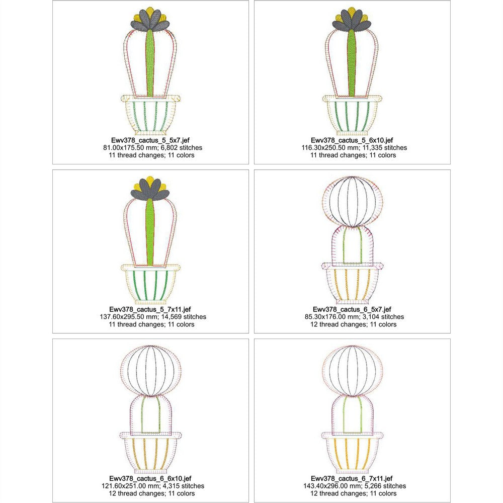EWV378 - Cactus Applique