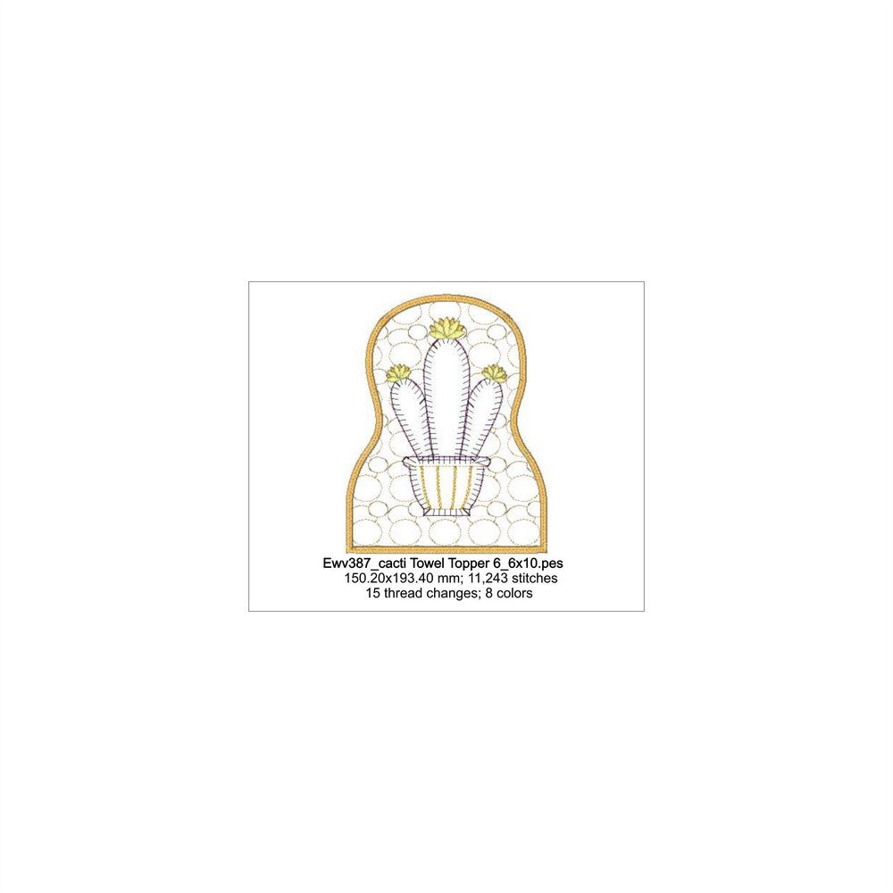 EWV387 - Cactus Towel Toppers