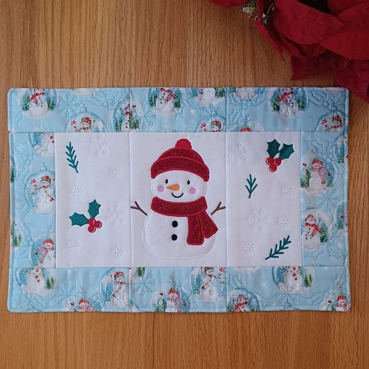 ITH Snowman Placemat