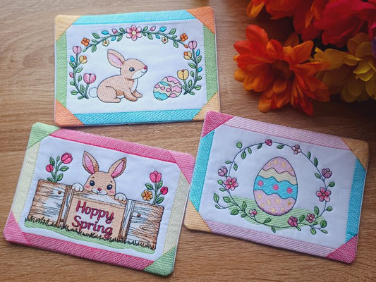 Easter Mug Rugs Tutorial
