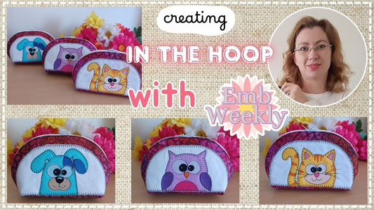 ITH Quilted Crazy Eyes Character Pouches
