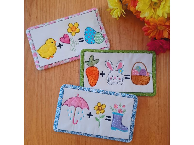 ITH Rectangular Mug Rugs – EmbWeekly