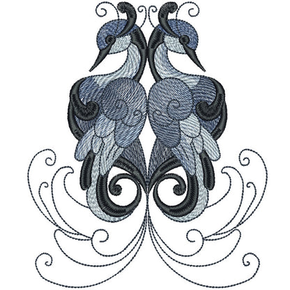 EW217 - Shaded Elegant Birds
