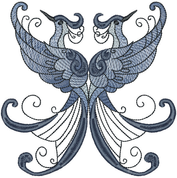 EW217 - Shaded Elegant Birds