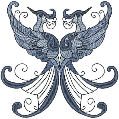 EW217 - Shaded Elegant Birds