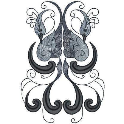 EW217 - Shaded Elegant Birds