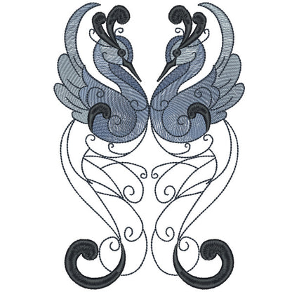 EW217 - Shaded Elegant Birds