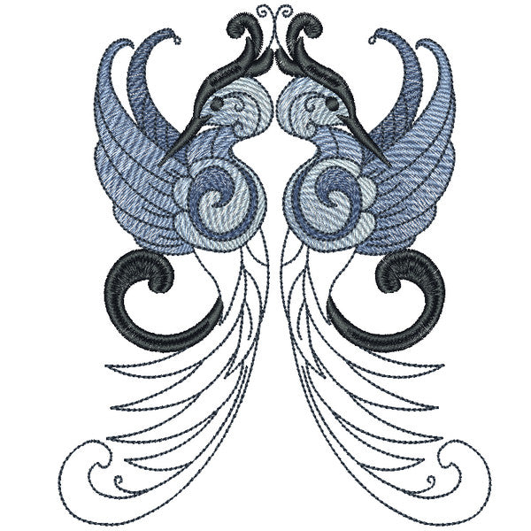 EW217 - Shaded Elegant Birds