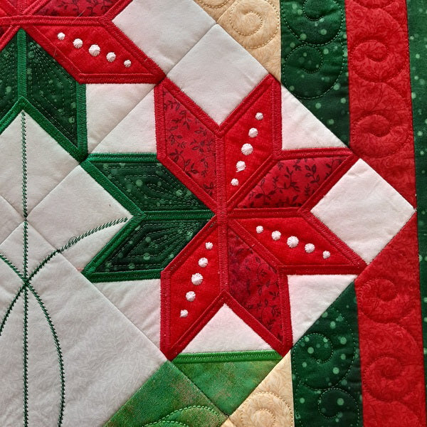 EW250  Christmas Flower Table Topper