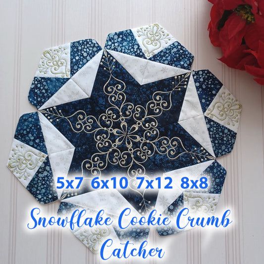 EW272  Snowflake Cookie Crumb Catcher