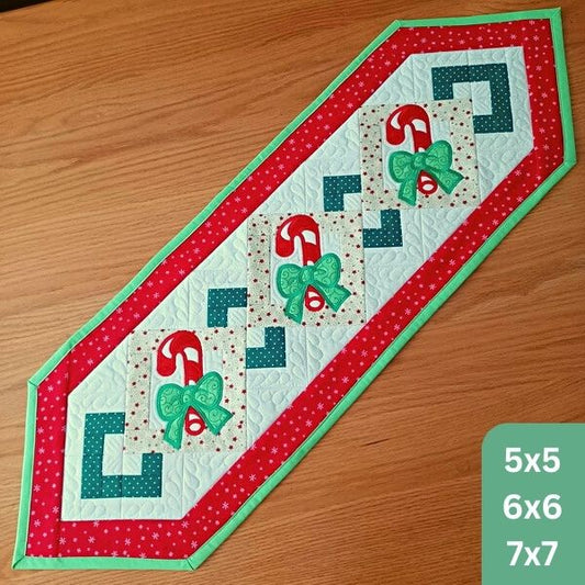 EW287  Candy Cane Table Topper
