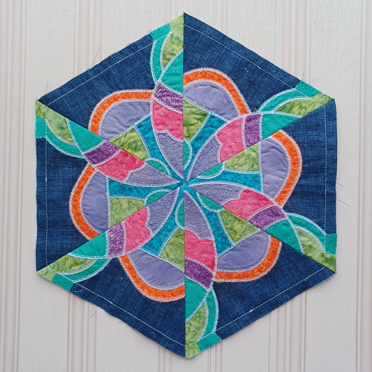 EW296 Kaleidoscope Fantasy Hexagon Block 7