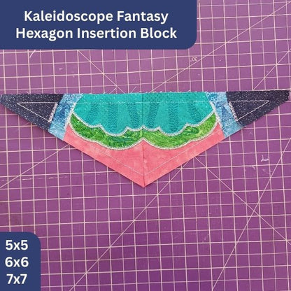 EW297 Kaleidoscope Fantasy Hexagon Insert block 8
