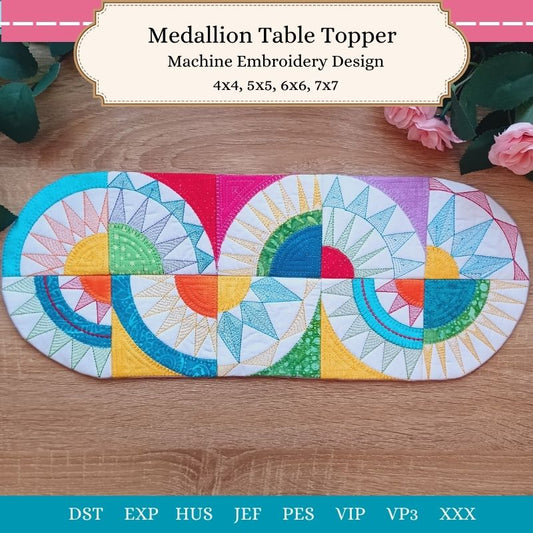 EW415 Medallion Table runner