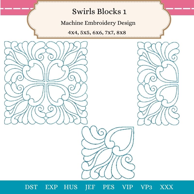 EW427  Swirls Blocks 1