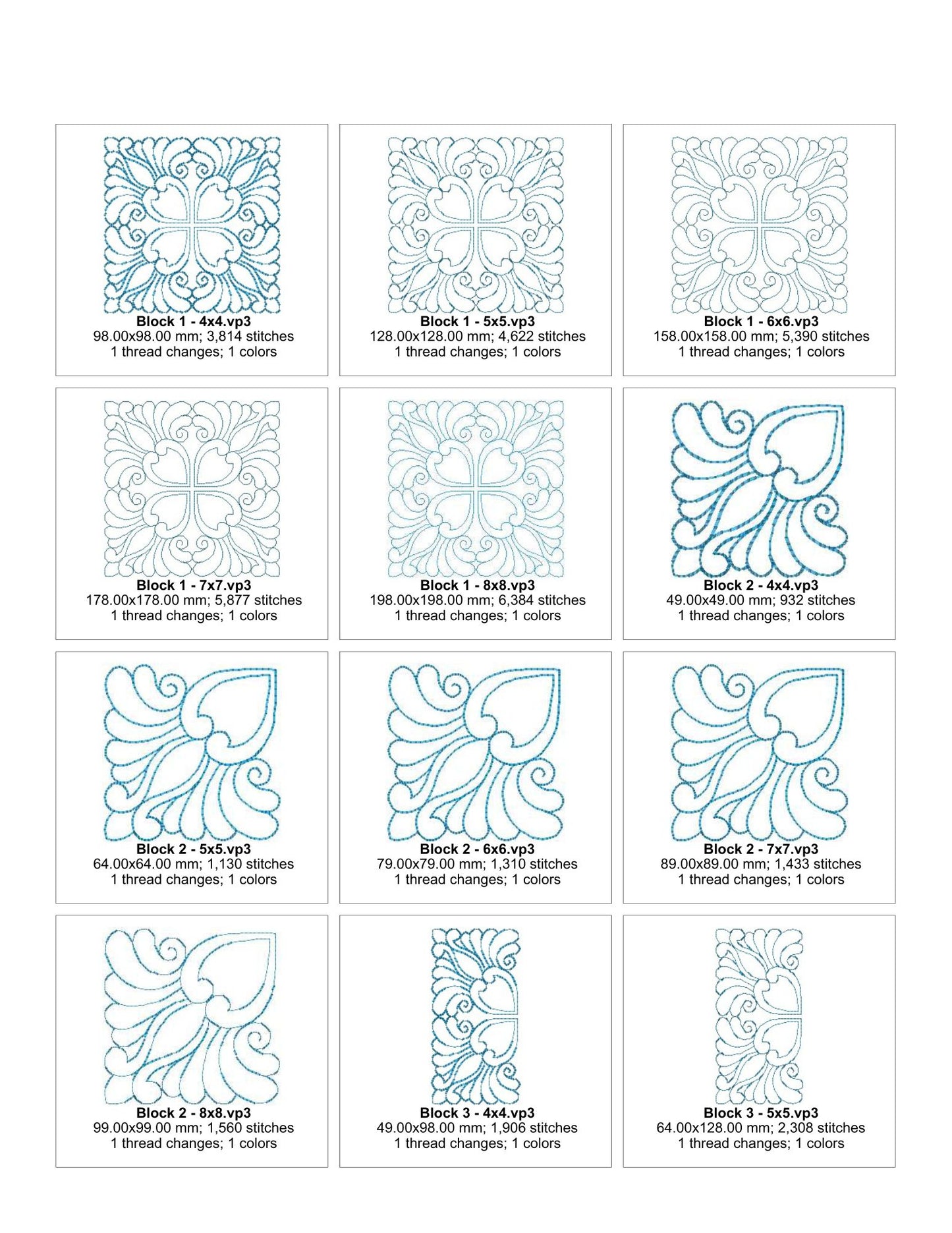 EW427  Swirls Blocks 1