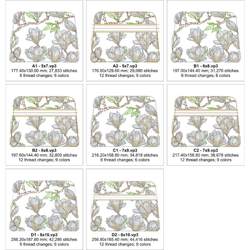 EW429  ITH Marvellous Magnolia Clutch Purse