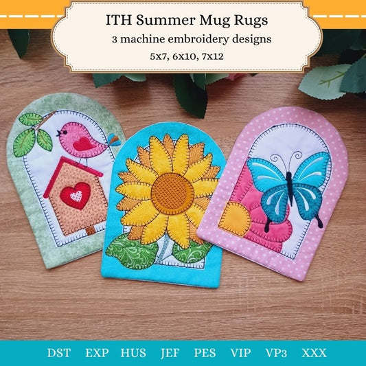 EW431 ITH Summer Mug Rugs