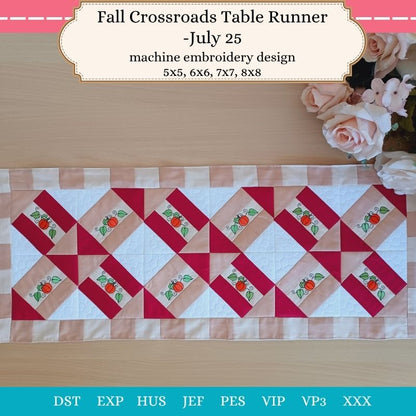 EW439  Fall Crossroads Table Runner - July 25