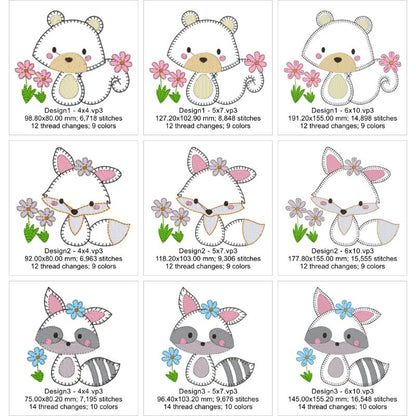 EW441 - Applique Woodland Animals