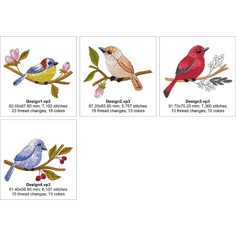 EW447 - Miniature Birds