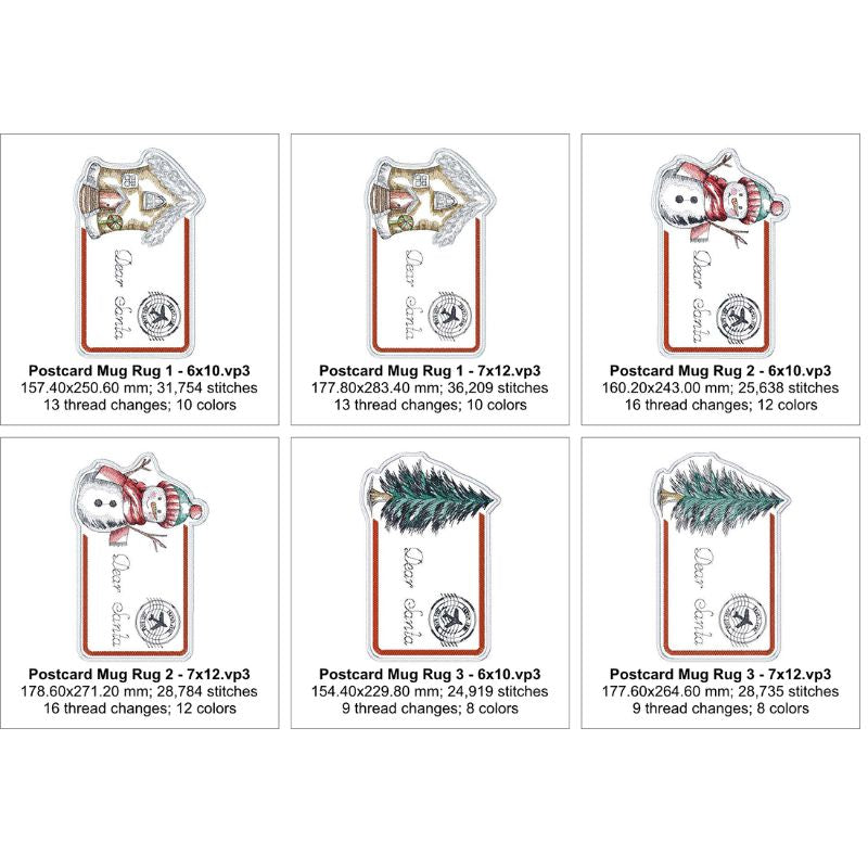 EW454 - Christmas Postcard Toppers