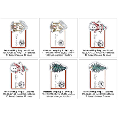 EW454 - Christmas Postcard Toppers
